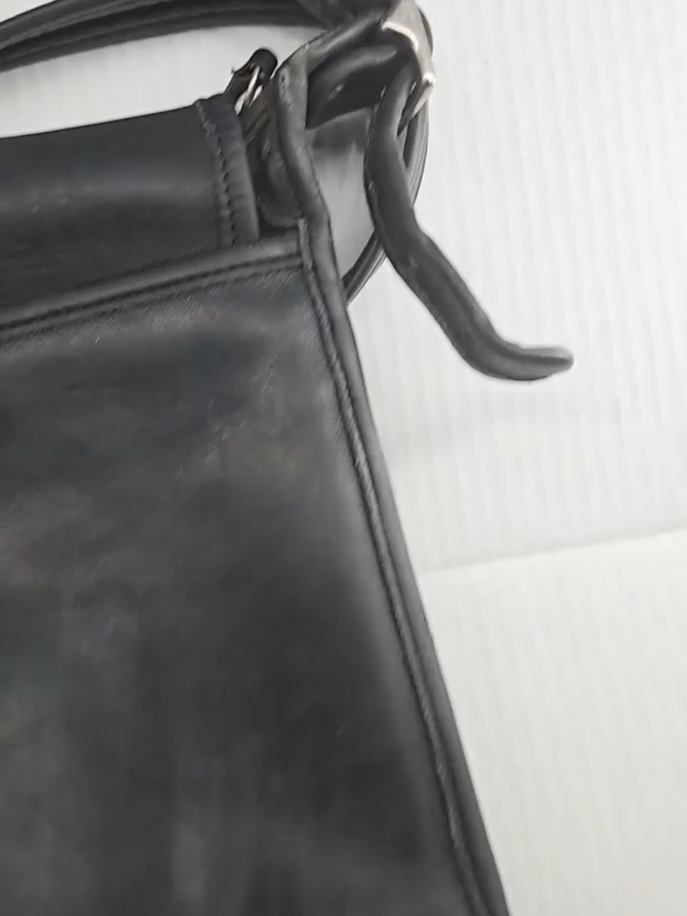 COACH Legacy Studio Flap Crossbody 9144 Black Leather - Picture 12 of 13